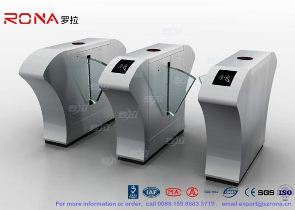 Cheap Half Height Access Control Flap Barrier Gate Turnstile Automatically Flap Barrier With Acrylic Flap for sale