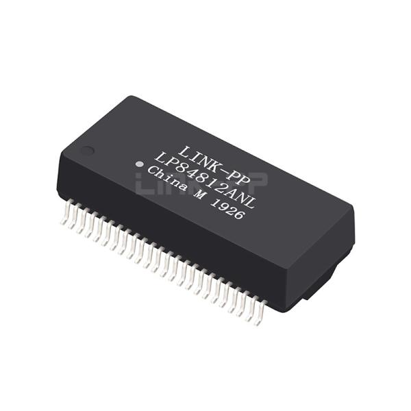 Cheap LP84812ANL 10/100 Base -T Dual Port PoE+ 48 Pin Ethernet Transformer Modules for sale