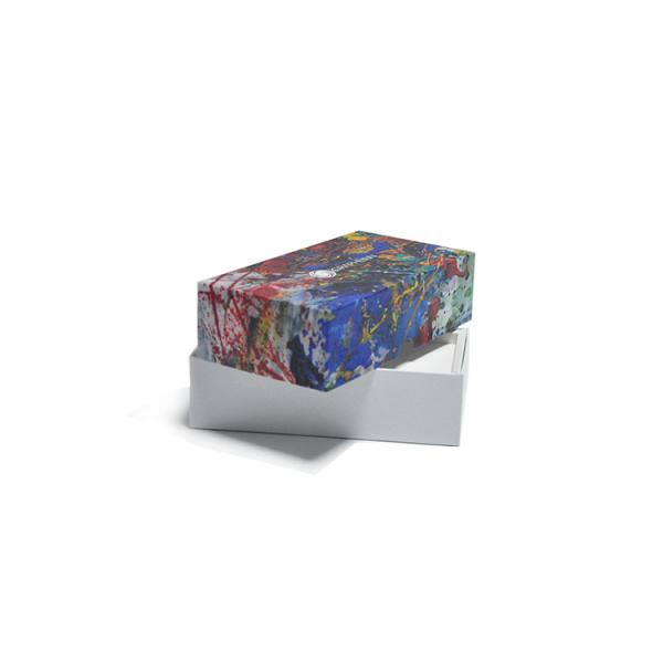 Custom 100gsm Colorful Paper Box With Hangtag Wireless Charger Box