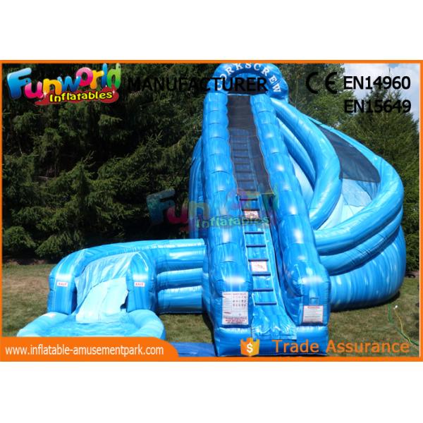 Waterproof Giant Outdoor Inflatable Hurricane Water Slide With Digital Printing