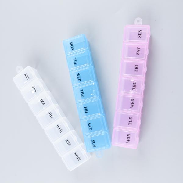pill box Mini Portable Plastic Pill Organizer Pill Box For Daily And Travel Use