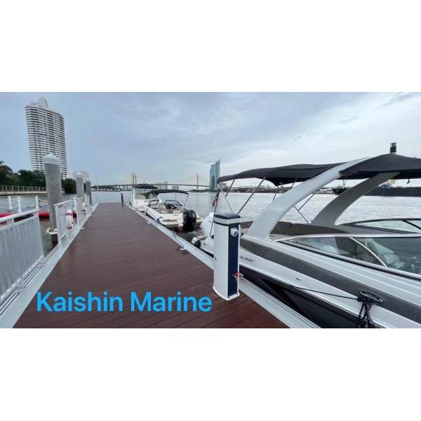 Portable Aluminum Floating Docks High Resistance To Corrosion Marina Floating Pontoon Bridge