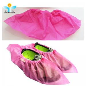 Best Soft And Breathable Disposable Shoe Covers Non Woven Fabric Over Dustproof Anti Skid wholesale