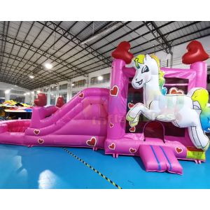 Best Outdoor Unicorn Inflatable Bouncer Slide Bounce House Combos wholesale