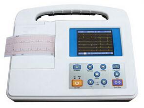China Large LCD Screen 12 Lead Ecg Machine , Rs232 and USB Interface on sale