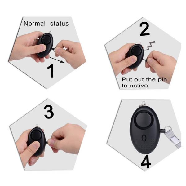 130DB 140DB Emergency Safesound Personal Alarm For Women