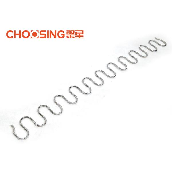 Pre Cut 17'' S Springs For Couch , Replacement Couch Springs Chrome Plating Surface