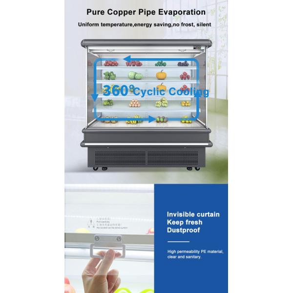 Shop Glass Layer Multideck Open Chiller Built In System