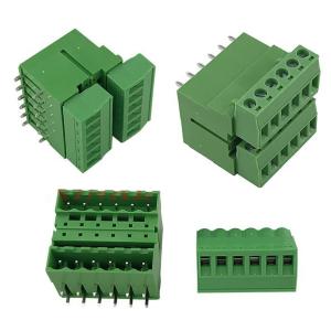 China 5.08mm Pitch Dual Row PCB Pluggable Screw Terminal Blocks Plug + Angle Pin Header on sale