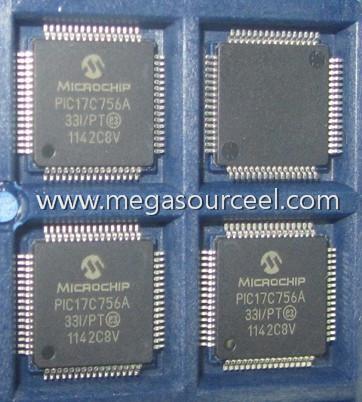Cheap PIC17C756A-33I/PT - Microchip Technology - High-Performance 8-Bit CMOS EPROM Microcontrollers with 10-bit A/D for sale