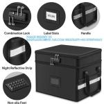 Reflective Strip Hanging Letter Size Fireproof Document Box Lockable Two Layer