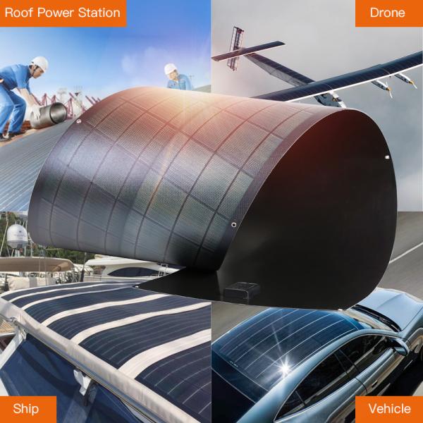 40W 80W 160W 500W Thin Film Rollable Solar Panels With Innovative Solar Cells Interconnection Structure