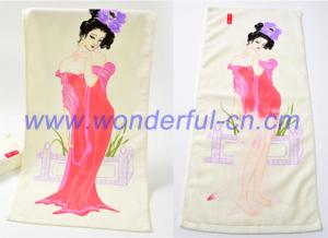 Best Custom new style velour peri printed magic towel for face wholesale