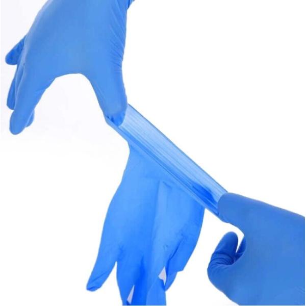 Blue Medical Nitrile Examination Gloves