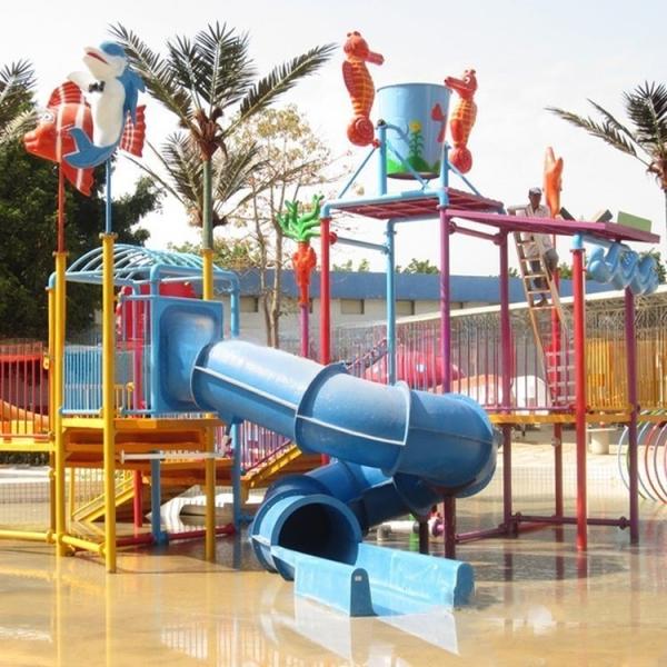 7m Height Water House Splash Water Playground Park Environmental Friendly