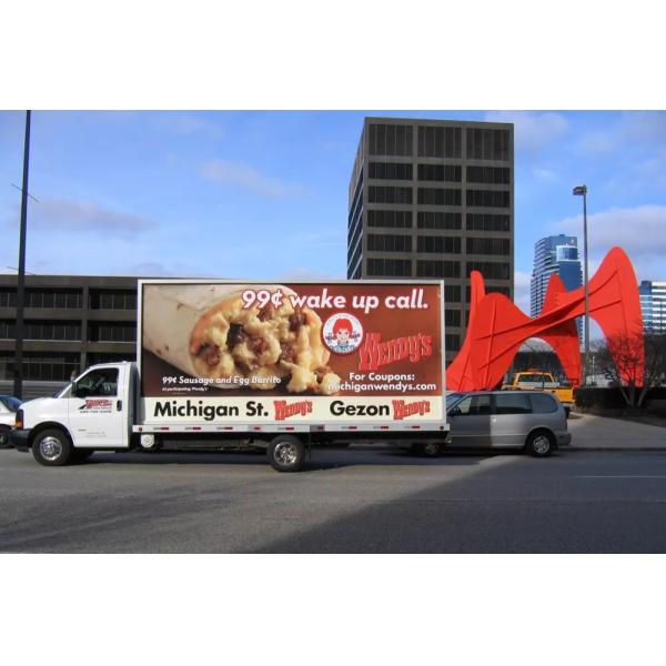 High Brightness Truck Mounted Led Display Full Color P6 P8 P10 2 Years Warranty