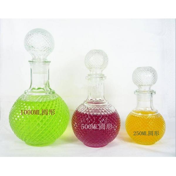 Fancy wine glass bottle made in china