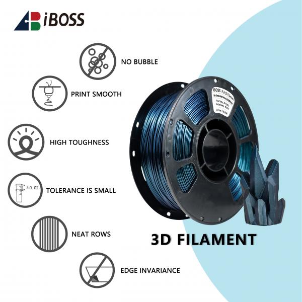High Strength 3D Printing Filament 1000g Change Galaxy Titanium Alloy PLA+ Filament FDM Forming Technology 1.75mm
