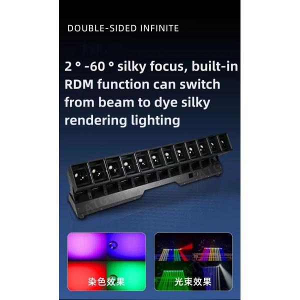 12 Heads LED Bar Moving Head Light 3in1 Wave Beam Lighting For Stage Lighting