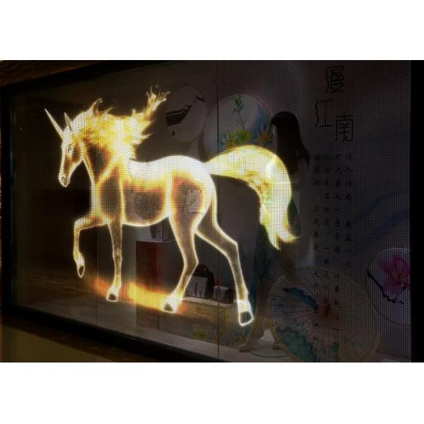 P20 Led Transparent Film Window Indoor Glass Display Transparent Panels Led Display Screen