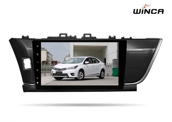 Cheap Black Car Dvd Player For Toyota Corolla , 10 Inch Screen Corolla Dvd Gps Bluetooth for sale