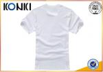 Cotton Round Neck Custom T Shirt Silk Screen Printing For Men