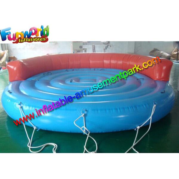 Custom Inflatable Water Toys Crazy UFO Water Towable Tube , Waterproof