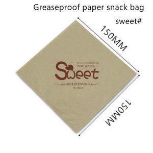 Best Square PE Coated 55gsm Wrapping Paper Bag For Burger wholesale