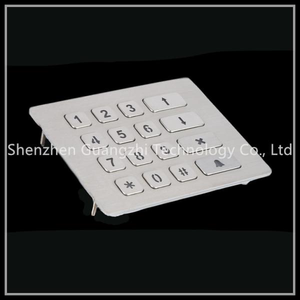 Cheap LED Lighting Backlit Numeric Keypad , Matrix 4x4 Type Vending Machine Keyboard for sale