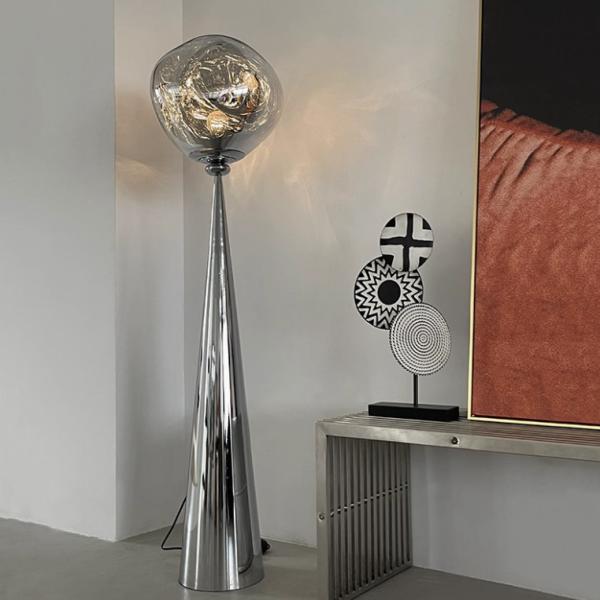 Nordic silver table lamp modern simple bedroom bedside ball light floor lamp