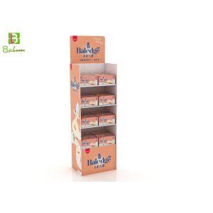 Best Advertising Cardboard POS Display , 3 Tier Printed Cardboard Display Stands wholesale