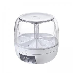 Best 3L 6 Grid Dry Food Storage Container Rice And Grain Rotating Food Dispenser wholesale