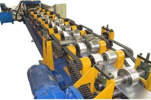 China Anti - Rust Purlin auto punching interchangetable c or z  Roll Forming Machine with Mitsubishi PLC 1.5mm - 3.0mm on sale