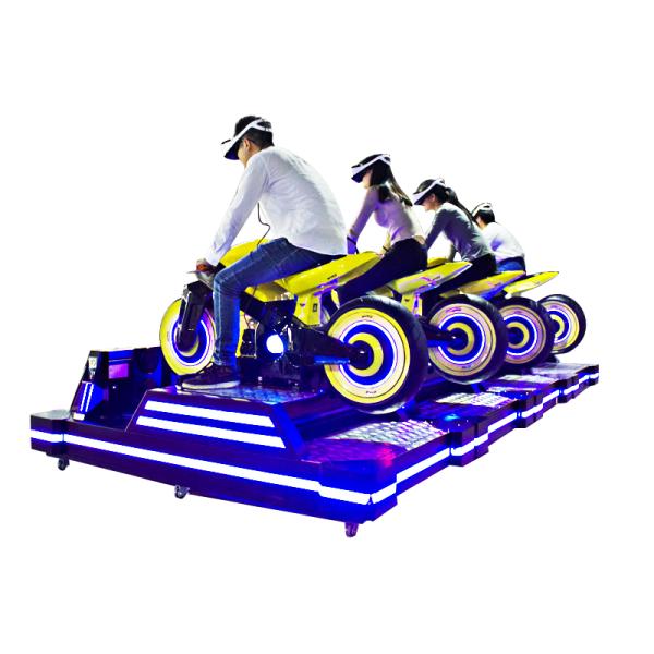 Amusement Park VR Motorcycle Simulator Racing Platform With Thrilling Games