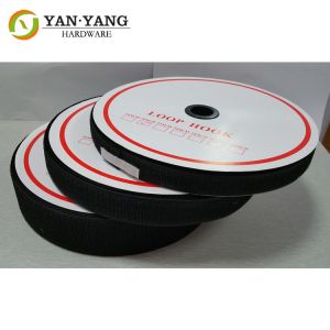 Best Chinese furniture accessories black tape hook and loop tape wholesale
