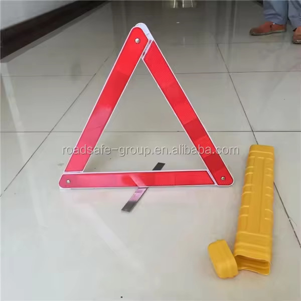 Roadsafe 43cm ABS+PMMA Warning Triangle Red Emergency Sign for Traffic Safety