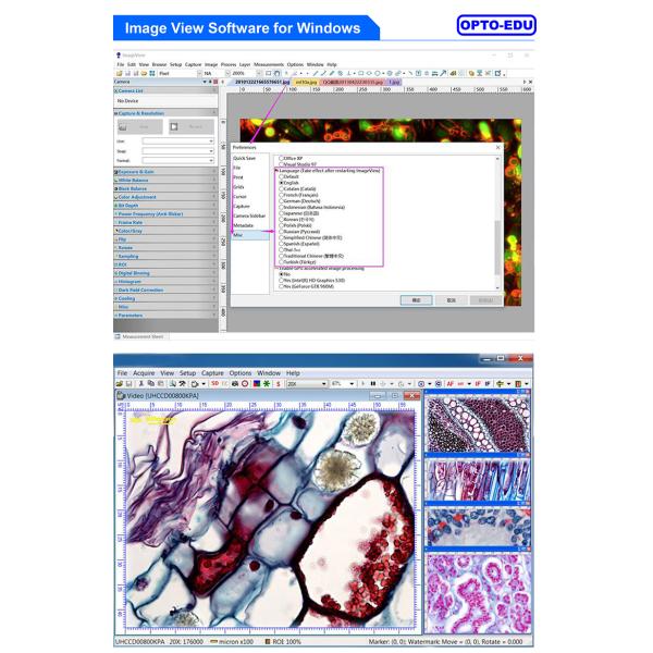 OPTO EDU A59.2220 USB3.0 CCD Digital Microscope Camera