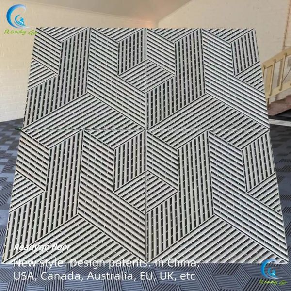 400 * 400 * 18mm Garage Floor Tile Suitable For Workshops High Impact Resistance