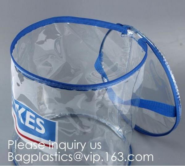 Multi-Purpose Water Resisitant Clear PVC Organizer Bag Pouch with Zipper Closure,Document File Bill Zipper Bag Pencil Po