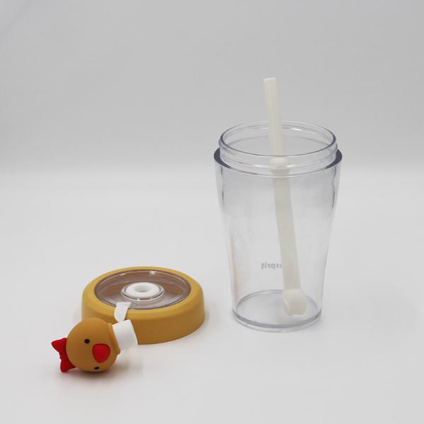 430ml Childrens Straw Water Bottle