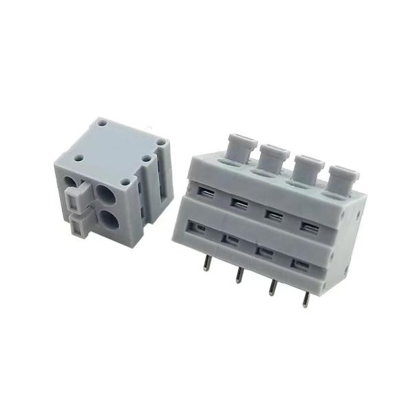 Cheap HQ211V-2.54mm Pitch Screwless pcb spring terminal block for sale
