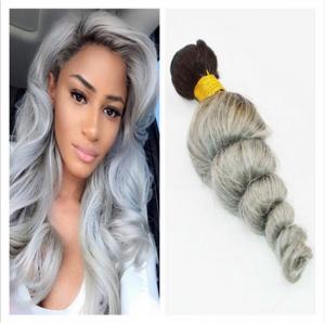 China Body Wave 100% Human Hair Extensions / Ombre Human Hair Weave Extensions on sale
