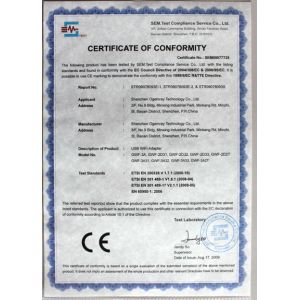 Shenzhen Ogemray Technology Co., Ltd. Certifications