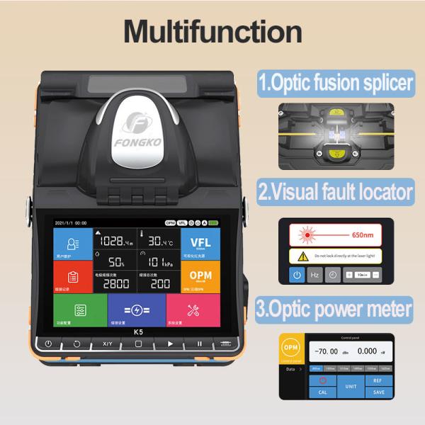 6 Motor 8S Fast Welding Optical Fiber Fusion Splicer For Construction