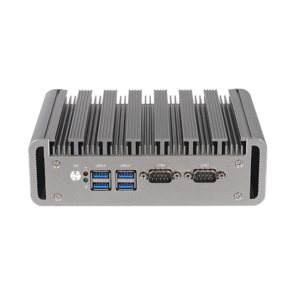 Cheap Intel Core I5-6200U Fanless Mini Industrial PC With Dual RS232 COM Dual LAN DDR4 for sale