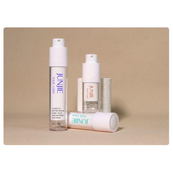 Custom Empty Luxury Twist 15ml 30ml 50ml AS Frosted Cream Cosmetic Lotion Serum Plastic Spray Airless Pump Bottle