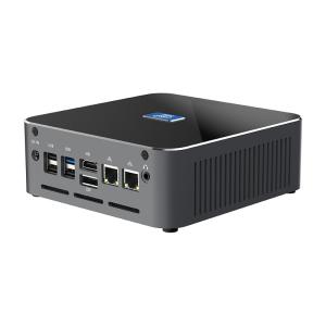 Intel Core Iris Xe Graphics DDR5 64G Mini PC With Dual LAN And Fan Ubuntu Desktop