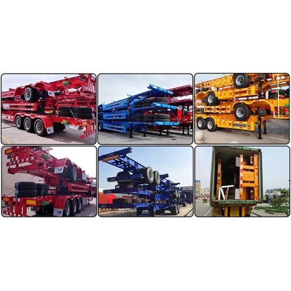 2 Axle Skeleton Container Semi Trailer 6.2T 20 Foot Container Chassis