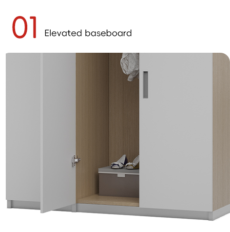 Customizable File Cabinet for Bunk Bed Storage in Furniture with Soft Hinge