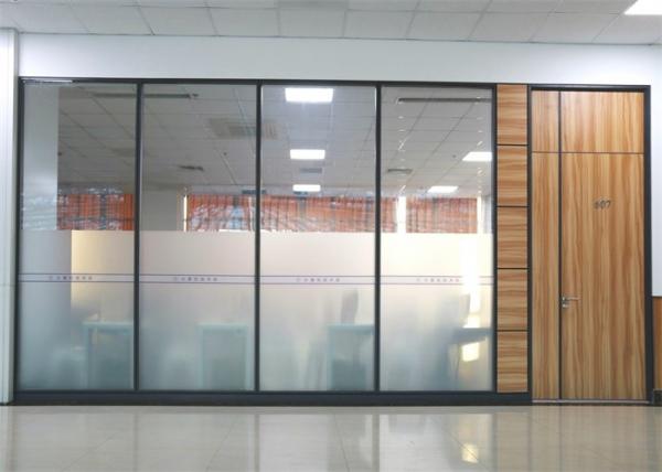 Cheap 80mm Thickness Aluminum Frame Glass Wall for sale